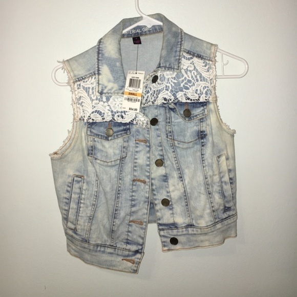 Material Girl Jackets & Blazers - Jean vest